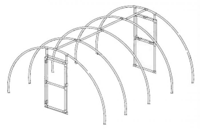 Теплица из поликарбоната и пластиковых труб – теплица профильная (чертежи с размерами) 